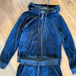 Fashion Nova The Original Trendsetter Velour Set - Black